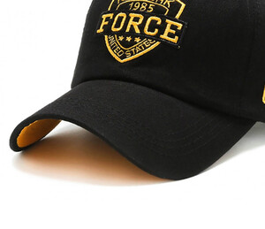 Фото - Бейсболка Sport Line чорна із жовтим логотипом U.S Force - Men box