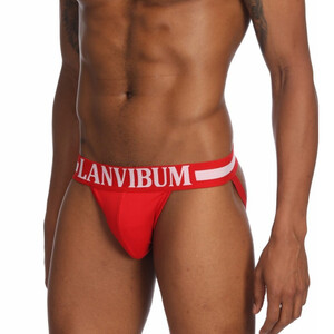 Фото - Модные мужские джоки Lanvibum красного цвета - Men box