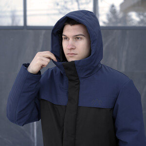 Фото - Зимова двоколірна парка для чоловіків від Pobedov Navy - Men box