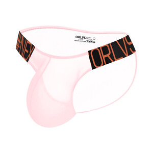 Фото - Прозрачные мужские трусы танга ORLVS в розовом цвете - Men box