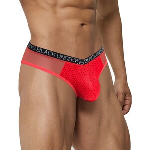 Фото - Прозрачные сексуальные слипы ORLVS в красном цвете - Men box