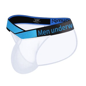 Фото - Прозрачные танга для мужчин Pump белого цвета - Men box