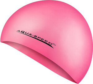 Фото - Силиконовая шапка Aqua Speed MEGA 100-03 розового цвета для бассейна - Men box