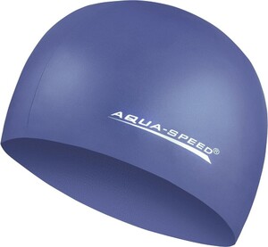 Фото - Шапка для плавання Aqua Speed MEGA 100-10 синя силікон - Men box