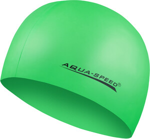 Фото - Шапка для плавання Aqua Speed MEGA 100-11 світло-зелена силікон для басейну - Men box