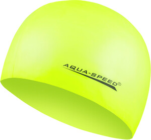 Фото - Жовта шапка силіконова для басейну Aqua Speed MEGA 100-18 - Men box