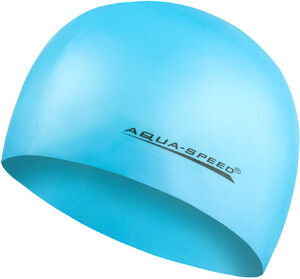 Фото - Силіконова шапочка для плавання Aqua Speed MEGA 100-29 бірюзова - Men box
