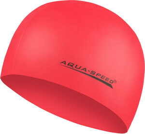 Фото - Силіконова шапочка для плавання Aqua Speed MEGA 100-31 червона - Men box