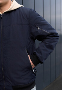 Фото - Демісезонний чоловічий бомбер Staff mafi navy - Men box