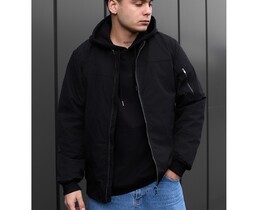 Фото - Універсальний бомбер чорного кольору Staff mafi black - Men box