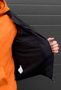 Фото - Однотонний чоловічий бомбер Staff sevi navy - Men box