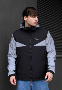 Фото - Молодіжна куртка для хлопців Staff vob black & reflective - Men box