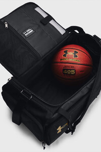 Фото - Спортивная унисекс сумка для зала Under Armour Contain Duo MD BP Duffle черного цвета - Men box