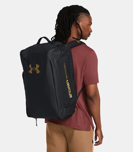 Фото - Спортивная унисекс сумка для зала Under Armour Contain Duo MD BP Duffle черного цвета - Men box