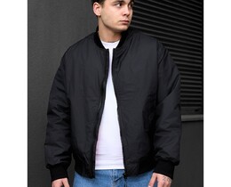 Фото - Базовий чорний бомбер Staff dalv black oversize - Men box