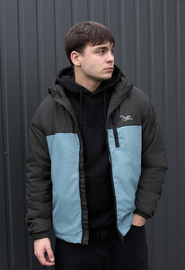 Фото - Двоколірна чоловіча куртка Staff mo dark khaki & turquoise - Men box