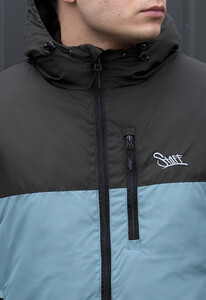 Фото - Двоколірна чоловіча куртка Staff mo dark khaki & turquoise - Men box