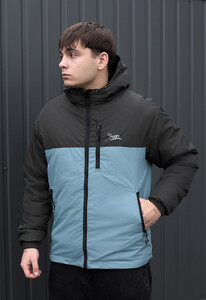 Фото - Двоколірна чоловіча куртка Staff mo dark khaki & turquoise - Men box