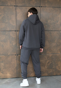 Фото - Універсальний спортивний костюм Staff es dark gray oversize - Men box