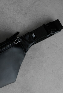 Фото - Базовая поясная сумка Staff mo leather black - Men box
