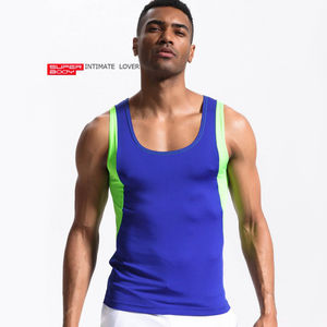 Фото - Майка чоловіча SuperBody. Колір синій. Артикул: 30-0173 - Men box