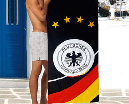 Фото - Мужское пляжное полотенце Shamrock из хлопка Deutscher - Men box