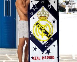 Фото - Пляжное полотенце для мужчин с логотипом Real Madrid - Men box