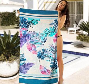 Фото - Женское пляжное полотенце с растительным принтом - Men box