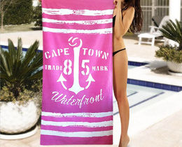 Фото - Женское пляжное полотенце розового цвета - Men box