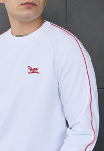 Фото - Свитшот с красной окантовкой Staff kant logo white - Men box