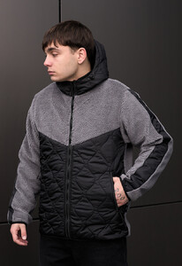 Фото - Хутряна куртка для чоловіків Staff lerx gray - Men box