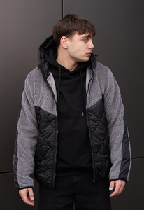 Фото - Хутряна куртка для чоловіків Staff lerx gray - Men box
