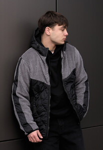 Фото - Хутряна куртка для чоловіків Staff lerx gray - Men box