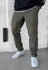 Фото - Однотонні штани карго Staff cargo me dark khaki - Men box
