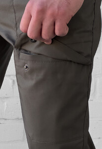 Фото - Однотонні штани карго Staff cargo me dark khaki - Men box