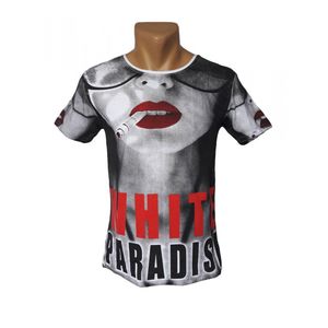 Фото - Футболка від бренду White Paradise бавовняна сірого кольору - Men box
