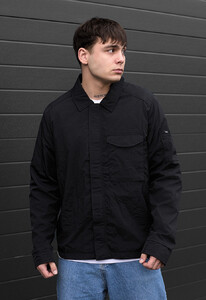 Фото - Однотонная ветровка черного цвета Staff vizy black - Men box