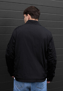 Фото - Однотонная ветровка черного цвета Staff vizy black - Men box