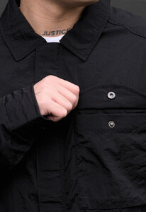 Фото - Однотонная ветровка черного цвета Staff vizy black - Men box