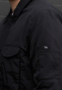 Фото - Однотонная ветровка черного цвета Staff vizy black - Men box