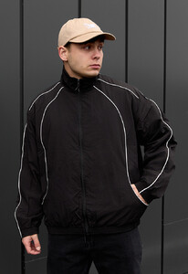 Фото - Чорна вітровка з окантовкою Staff dexa reflective - Men box