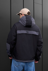 Фото - Двоколірна вітровка Staff veno black & gray - Men box