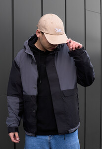 Фото - Двоколірна вітровка Staff veno black & gray - Men box