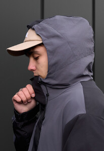 Фото - Двоколірна вітровка Staff veno black & gray - Men box