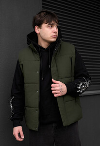 Фото - Чоловіча демісезонна жилетка Staff kovy green - Men box