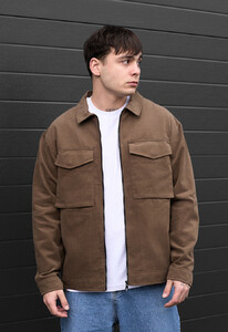 Фото - Однотонна коричнева куртка Staff zumi brown - Men box