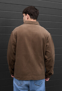 Фото - Однотонна коричнева куртка Staff zumi brown - Men box