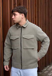 Фото - Куртка оливкового кольору Staff zumi gray olive - Men box