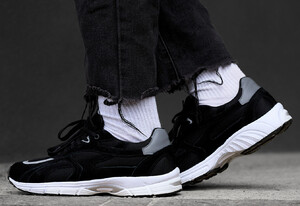 Фото - Базові кросівки чорного кольору Staff black & reflective - Men box