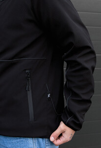 Фото - Базова чоловіча куртка soft shell Staff oki black reflective - Men box